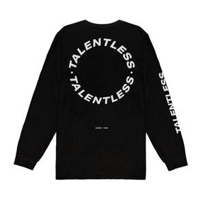 Men’s Talentless Black Long Sleeve Tee Circle Logo XL Streetwear